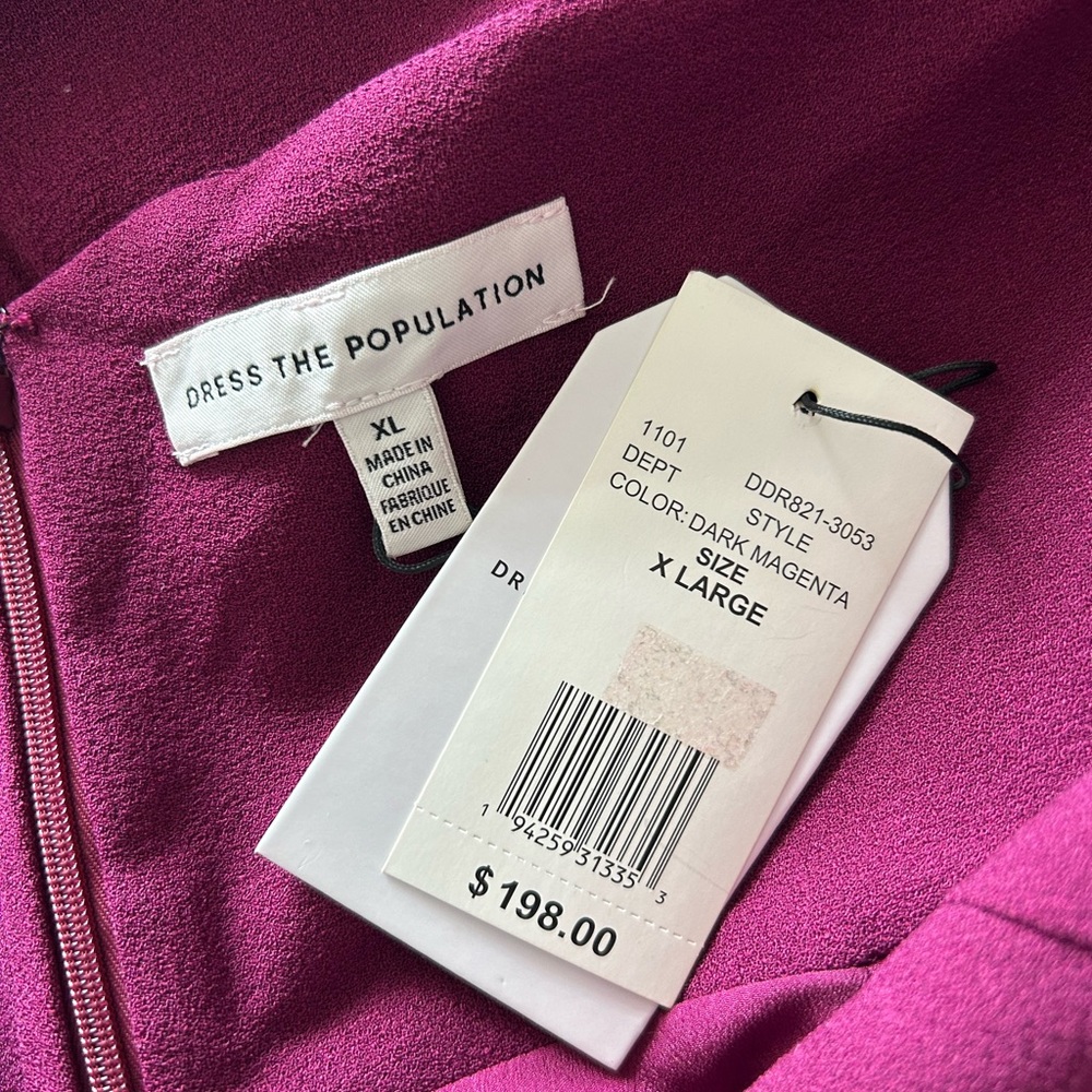 Dress the Population Backless Plum Gown - Picture 10 of 14